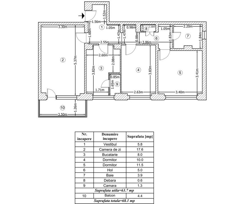 Pantelimon, 3 camere decomandat, confort 1, parc Morarilor, 10 min. metrou